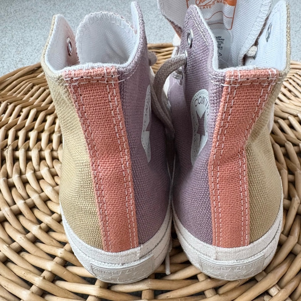 Converse High Top Sneakers in Mustard, Rust, and Mauve - Picture 8 of 12